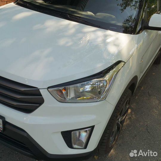 Накладки на переднюю оптику Hyundai Creta