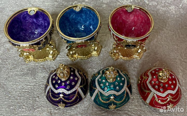 Яйцо Фаберже со львами (7 см)