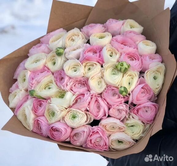 Букеты из ранункулюсов Цветы Доставка