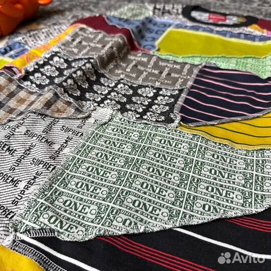 Лонгслив Supreme Patchwork Jacquard Long-Sleeve