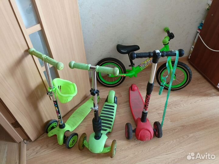 Продам детский беговел и 2 самоката