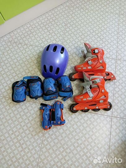 Роликовые коньки детские раздвижные