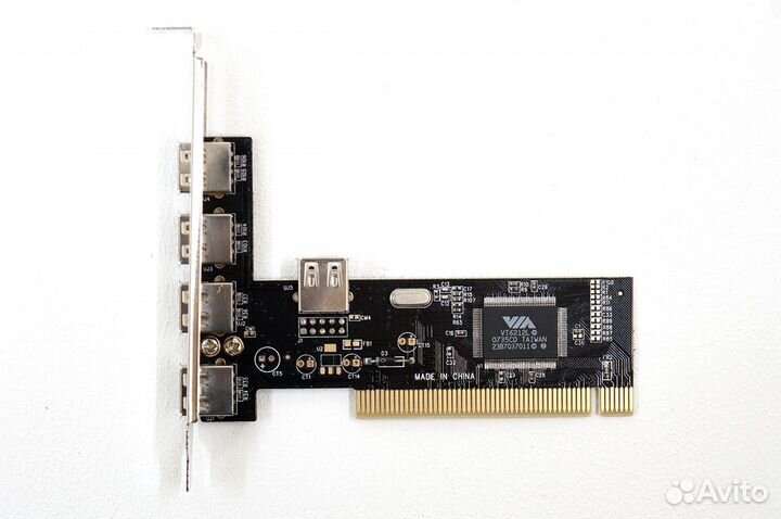 Контроллер USB 2.0 (4+1) VIA Vectro VT6212L PCI