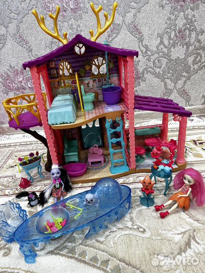 Домик enchantimals с мебелью и куклами