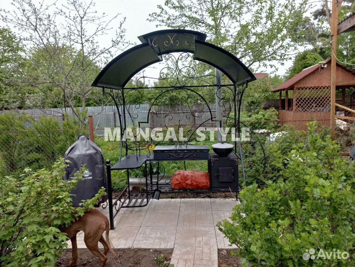 Мангал с крышей