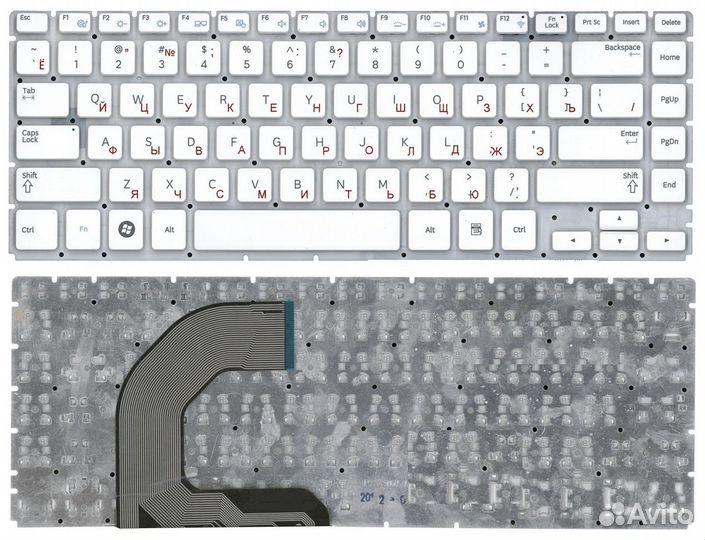 Клавиатура для Samsung Q470 белая