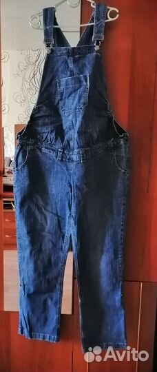 Полукомбинезон джинсовый 60-62