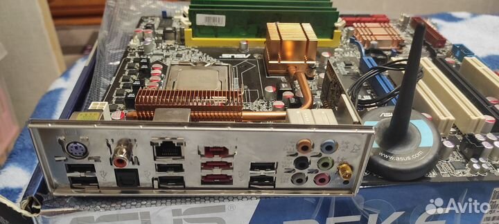 Материнская плата 775 + проц Q6600 + 4Гб DDR2