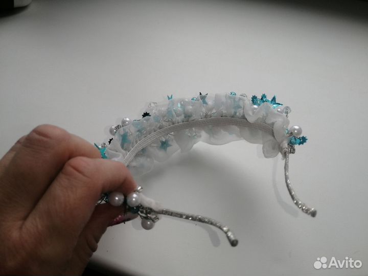 Ободок, диадема, снежинка - льдинка