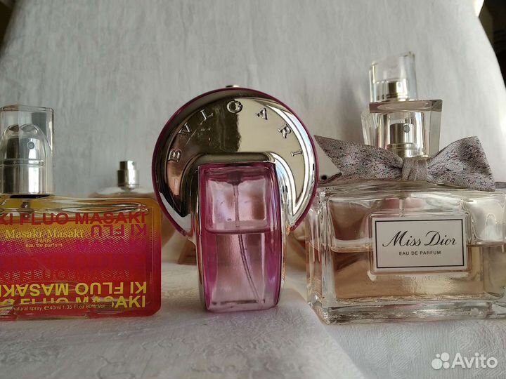 Оригинальная парфюмерия. Остатки во флаконах