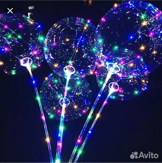 Светодиодные, (лед, бобо) светящиеся шары большие