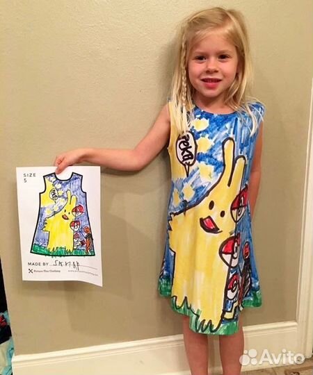 Роспись детских рисунков на одежде