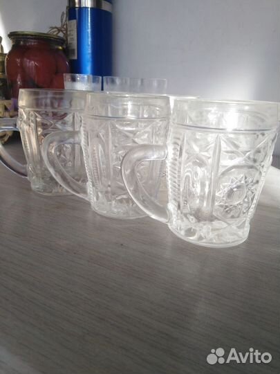 Хрустальные кружки СССР 6шт