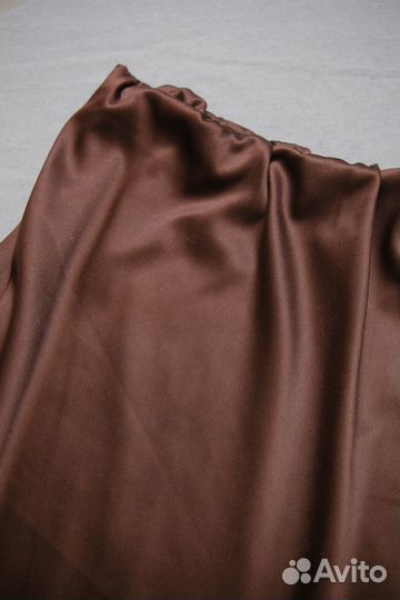 Шелковая юбка миди