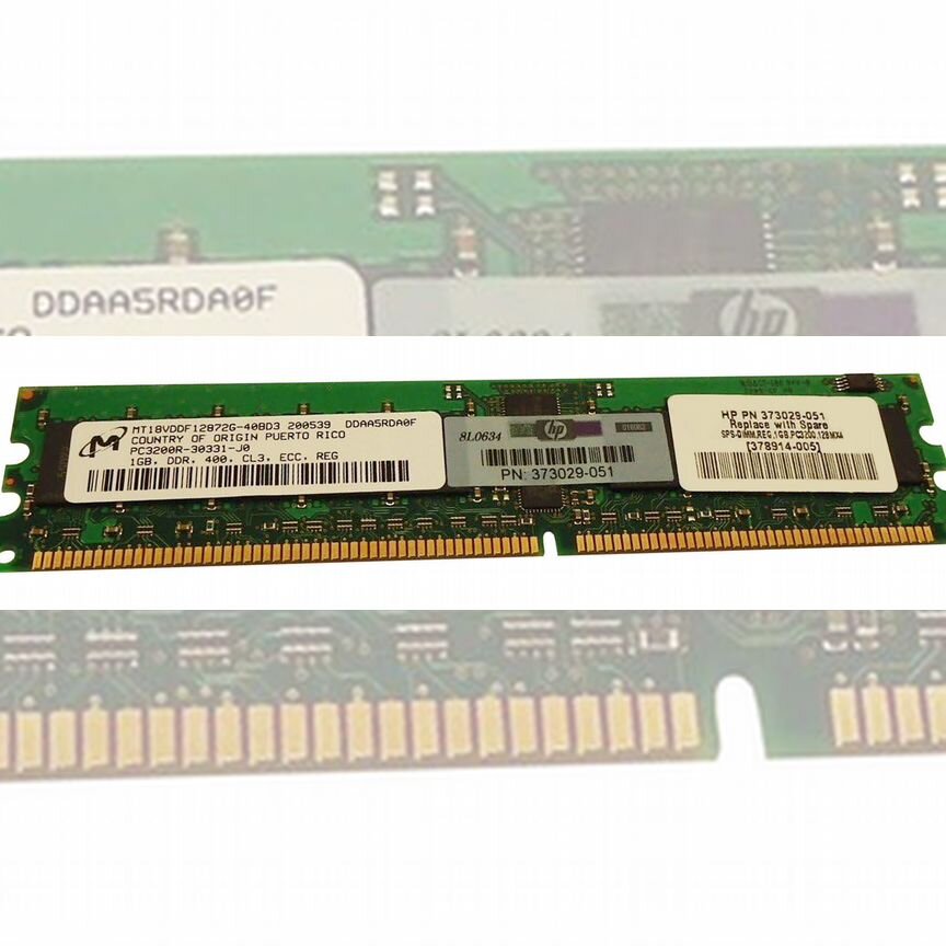 [373029-051] Оперативная Память Hp Ddr 1gb 373029-051