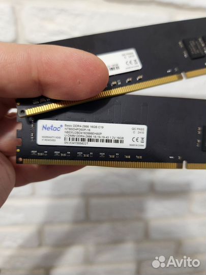 Оперативная память DDR4 32GB 2666mhz