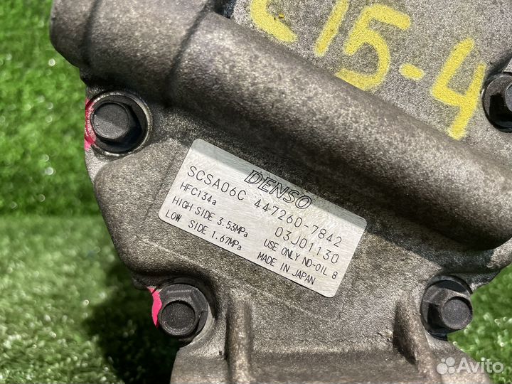 Компрессор кондиционера на toyota 1NZ-FE/2NZ-FE