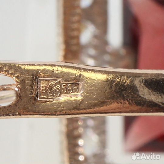 Серьги с гранатом