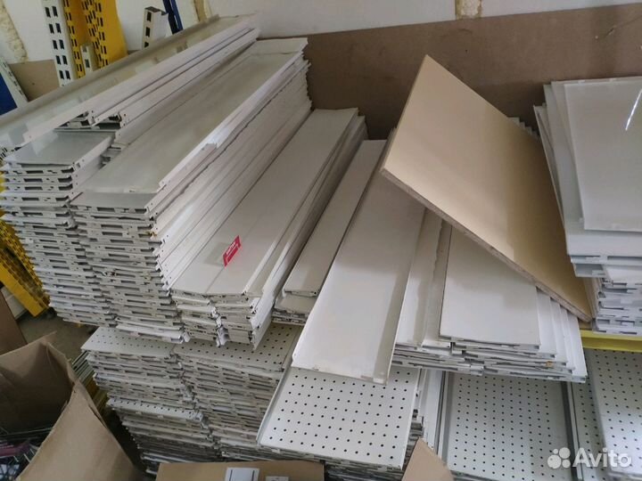 Стеллажи металлические торговые перфорация полками