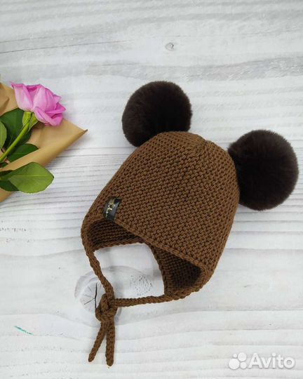 Шапка Зайчик чепчик