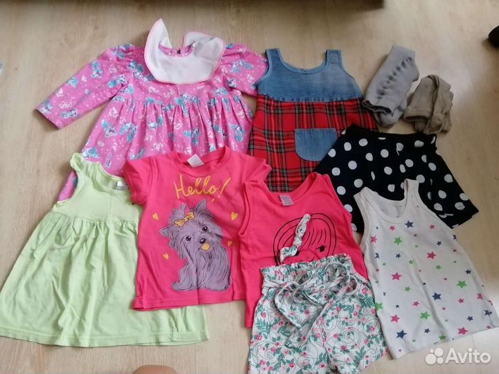 Пакет вещей для девочки на 3 года