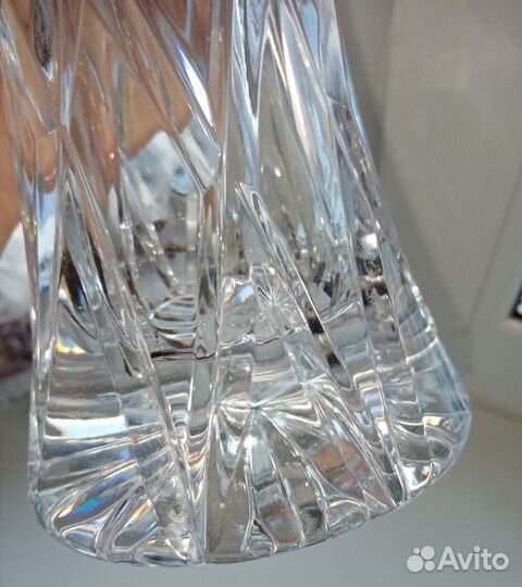 Ваза на ножке хрусталь