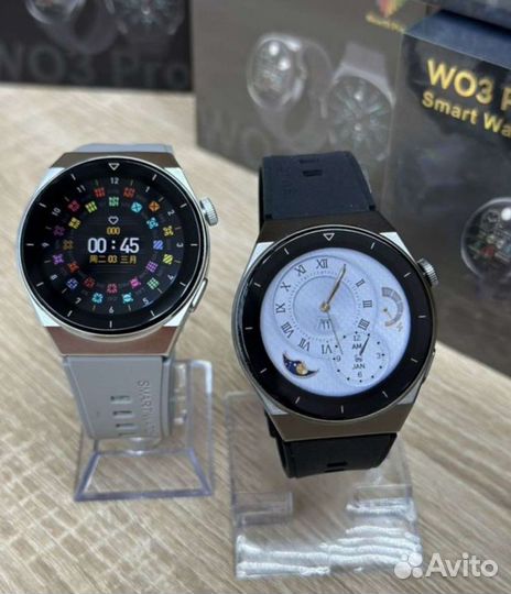 SMART Watch W03 pro Смарт часы круглые новые