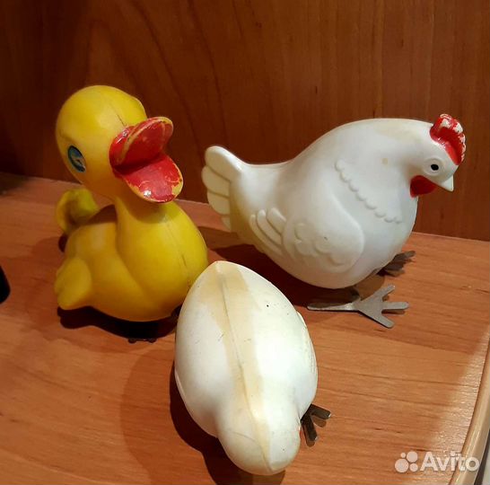Заводная игрушка ссср, утенок заводной