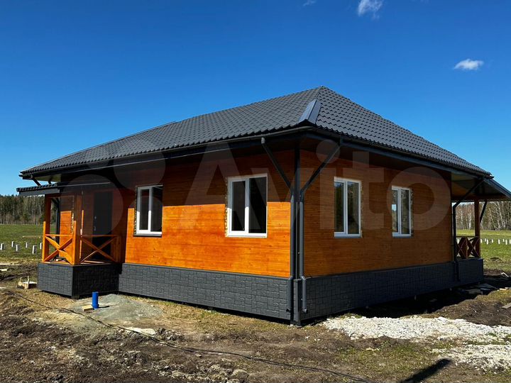 Коттедж 85 м² на участке 9 сот.