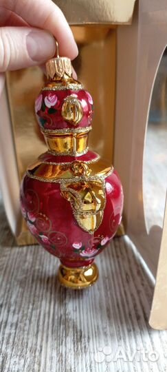 Елочная игрушка самовар 