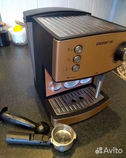 Кофеварка polaris / остатки сиропы для кофе