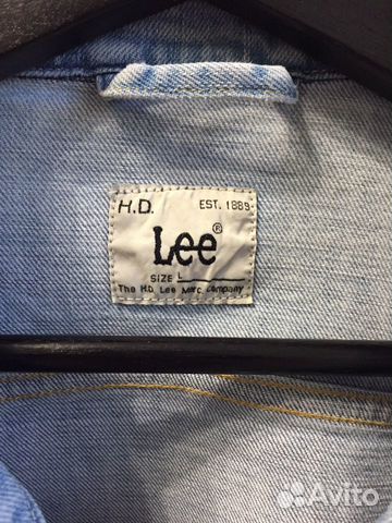 Джинсовая куртка мужская Lee размер L
