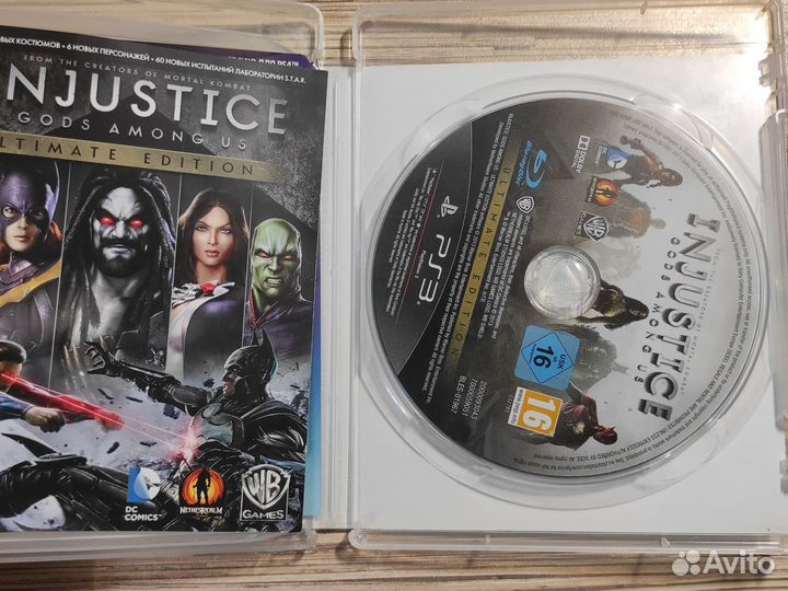 Игра injustice для приставки ps3 оригинальный