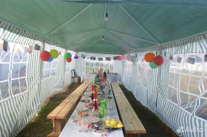 Тент садовый Green Glade из полиэтилена 9x3x2