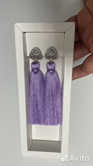 Серьги кисточки