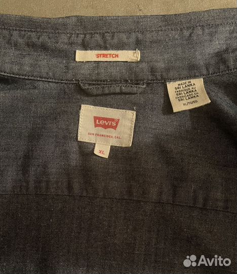Рубашка мужская Levi's, XL, stretch, оригинал