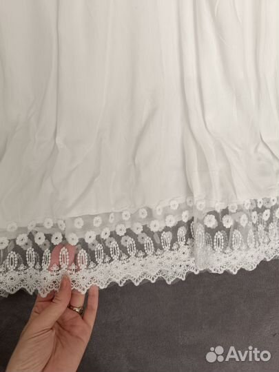 Белое платье большого размера