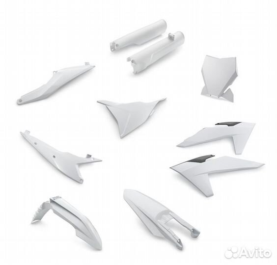 Комплект пластика белого KTM SX/SXF 125-450