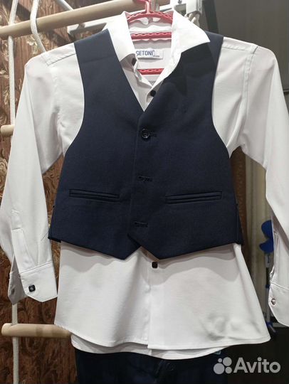 Школьный костюм для мальчика 128 синий