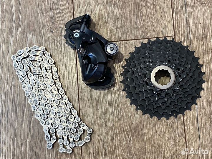 Кассета цепь переключатель shimano манетка и др