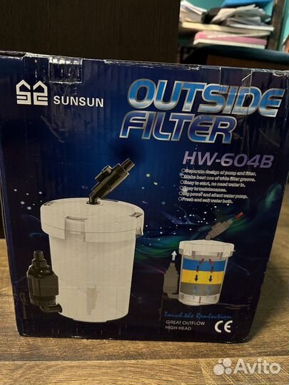 Фильтр для аквариума внешний sunsun HW-604B