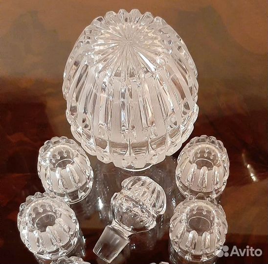 Советский хрусталь набор для вина Ерофеич