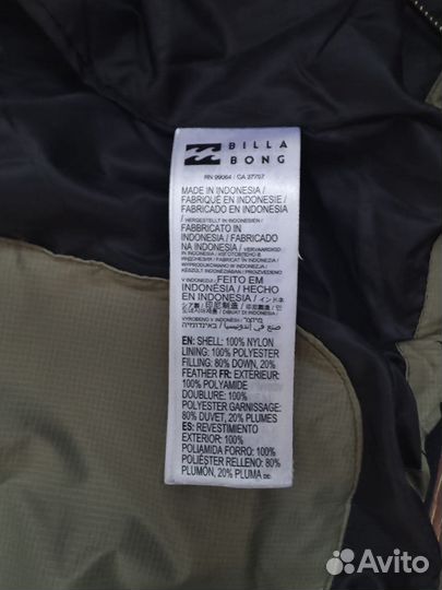 Пуховик billabong