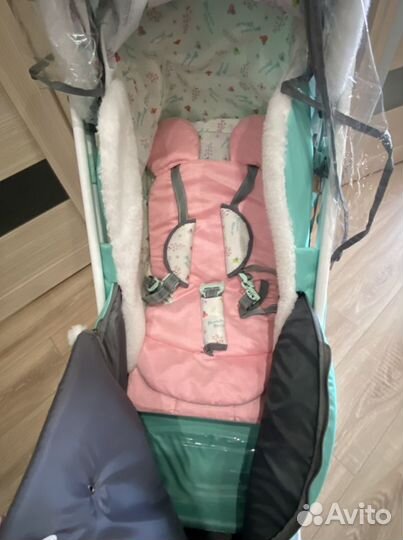 Санки коляска Nika Disney Baby с Минни Маус