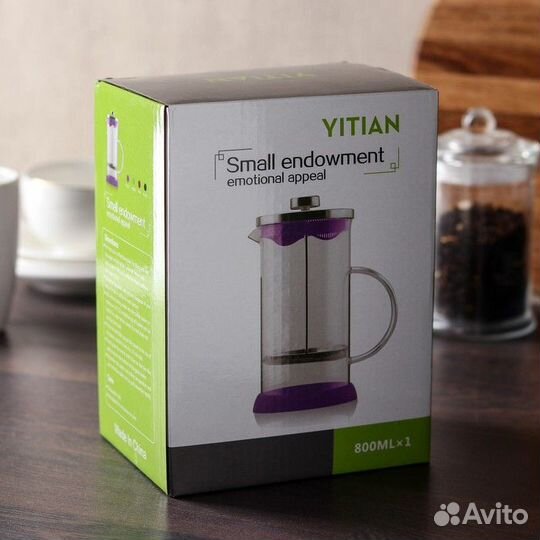 2 шт. Чайник заварочный френч - пресс 'Келли', 600