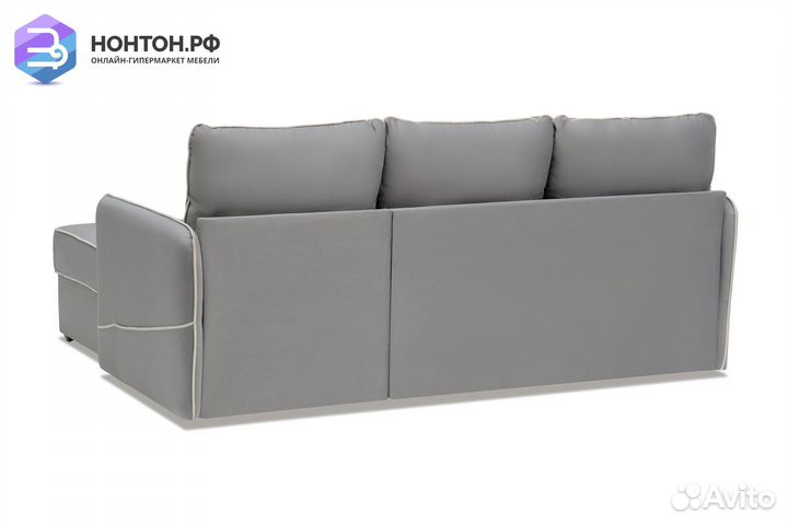 Диван угловой дельфин Энерджи серый