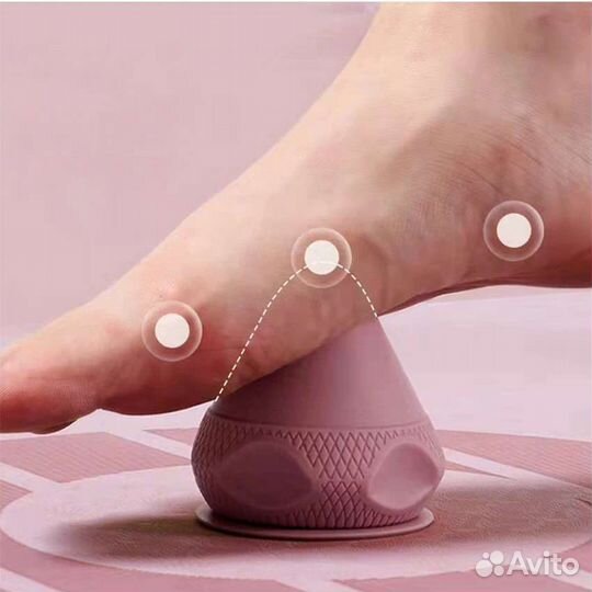 Силиконовый массажный конус на присоске