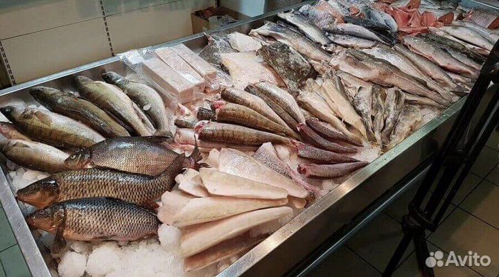 Продавец кассир рыба