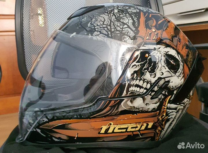 Мото шлем интеграл Icon Airflite Uncle Dave