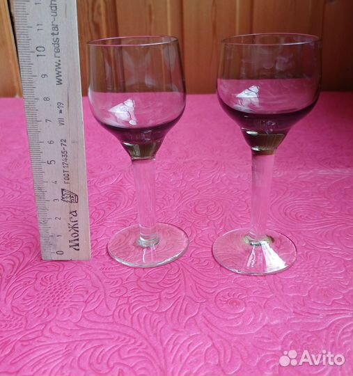 Рюмки СССР цветное стекло